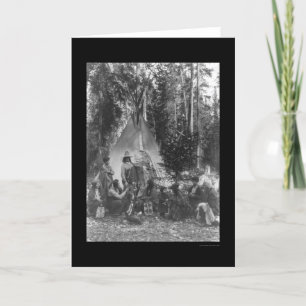 Indisk idrottsgalning före jul 1916 helgkort