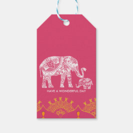 Indisk inspiration presentetikett