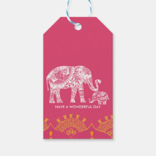 Indisk inspiration presentetikett