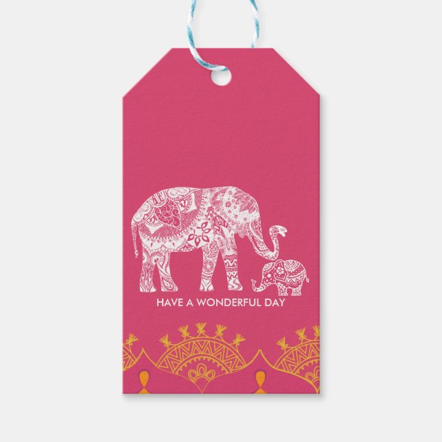 Indisk inspiration presentetikett (Framsidan)