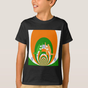 Indisk kricketsprit Abstrakt design T-shirt