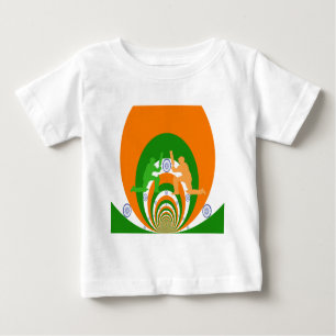Indisk kricketsprit Abstrakt design Tee Shirt