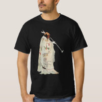 Indisk krigare med pipa Porträtt av Karl Bodmer