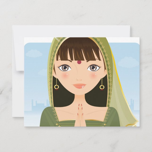 Indisk kvinna (Framsida)