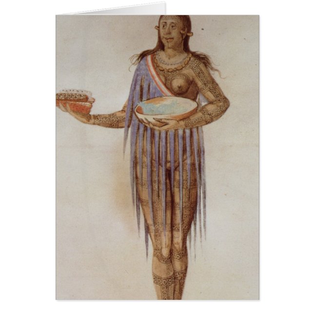 Indisk kvinna av Florida Hälsningskort (Framsidan)