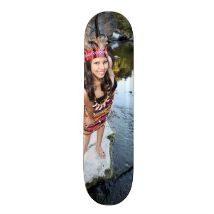 Indisk kvinna skateboard bräda 20,5 cm
