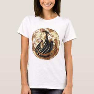 Indisk kvinna t shirt