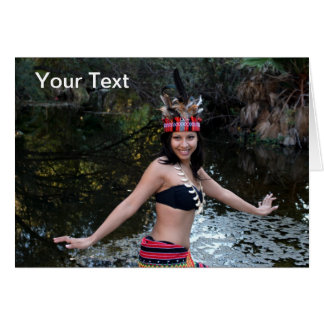 Indisk kvinnadans OBS kort