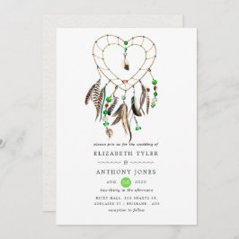 Indisk legend Tribal Boho Bröllop Inbjudningar