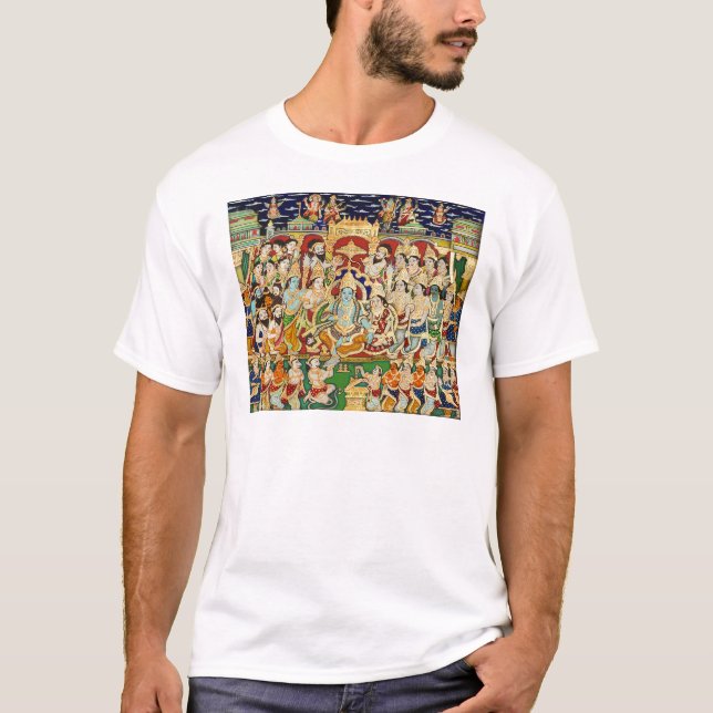 INDISK MÅLA SRI RAMA DURBAR TEE SHIRT (Framsida)