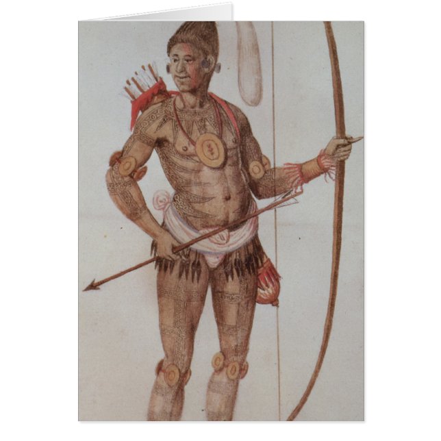 Indisk man av Florida Hälsningskort (Framsidan)