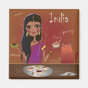 Indisk mat magnet