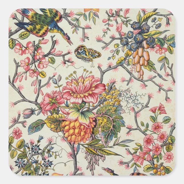 Indisk modell fyrkantigt klistermärke (Framsida)