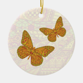 Indisk monarch-prydnad julgransprydnad keramik