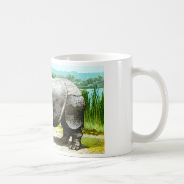Indisk noshörning kaffemugg (Höger)