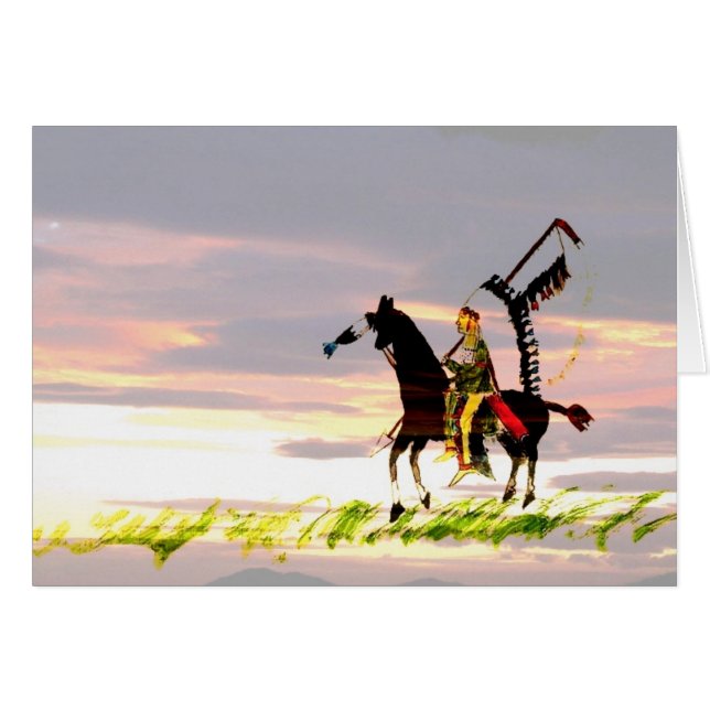 Indisk på Horseback OBS Kort (Framsidan Horizontal)