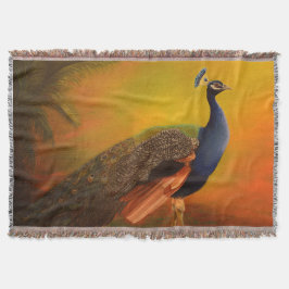 Indisk påfågel filt