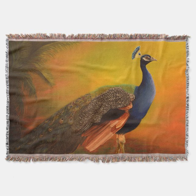 Indisk påfågel filt (Framsidan)