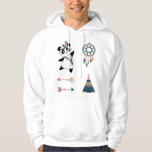 Indisk Panda Bear Sticker Set Teepe Hoodie