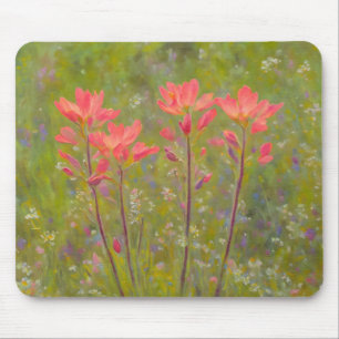 Indisk penselpenselmus Rosa Wildblomart Art Mouse Musmatta