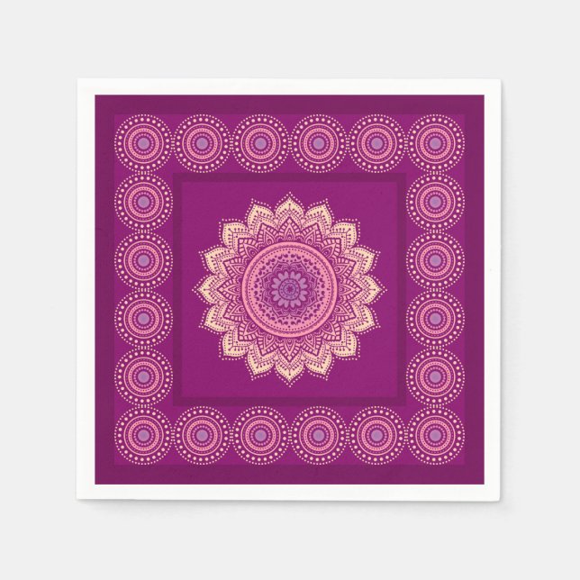 Indisk prydnadsföremål pappersservett (Framsidan)