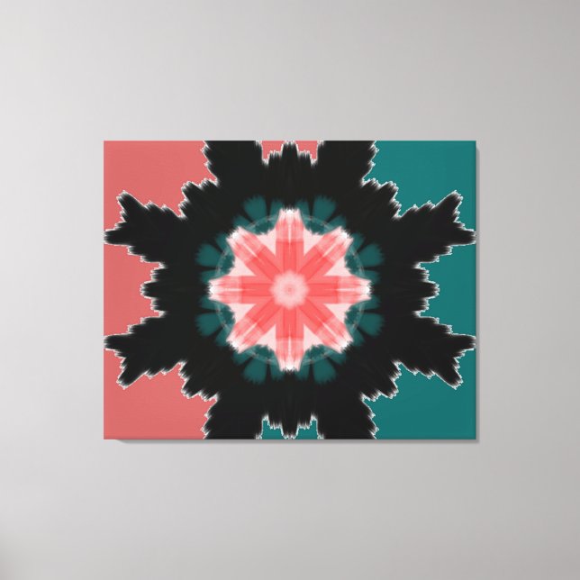 Indisk rajasthani-grafisk arbetsyta canvastryck (Framsida)