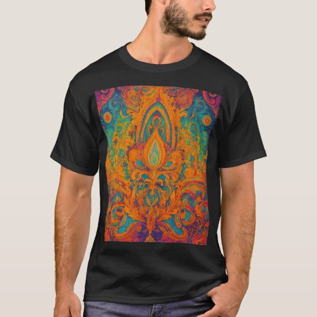 Indisk rangoli T-Shirt (Framsida)