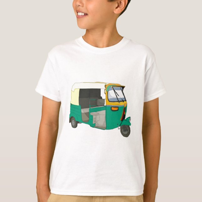 Indisk Rickshaw T-shirt (Framsida)
