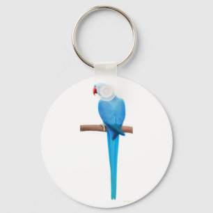 Indisk Ringneck parakiter Keychain Nyckelring