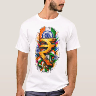 Indisk rupi-symbol t shirt