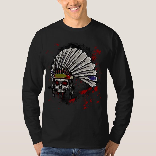 Indisk skalleskjorta t-shirt (Framsida)