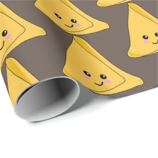 Indisk Snack Samosa Cute Kawaii Food Patterned Presentpapper