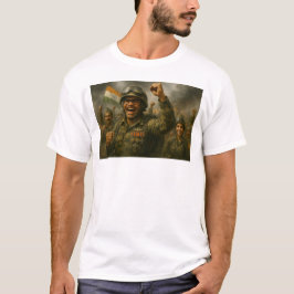 Indisk soldiers Celebrate Battlefield Triumph T Shirt