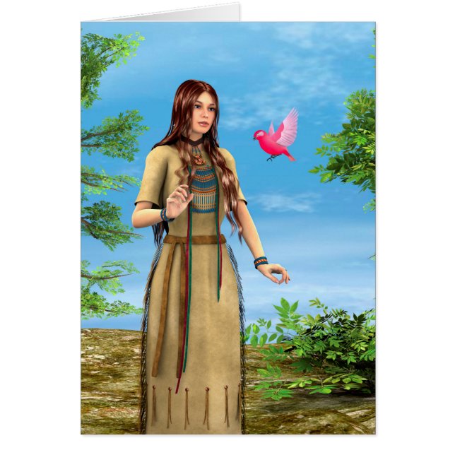 indisk sommar hälsningskort (Framsidan)