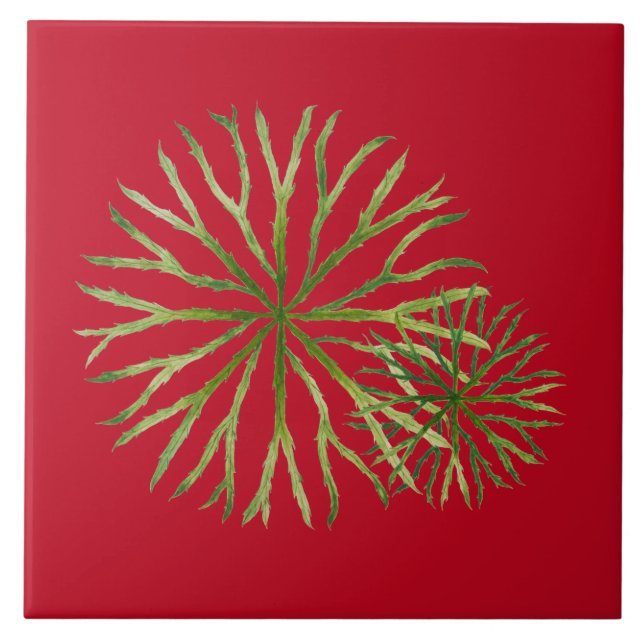 Indisk sommar på keramiskt plattor (M) Kakelplatta (Framsidan)