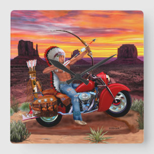 Indisk Spirit Forever Fyrkantig Klocka