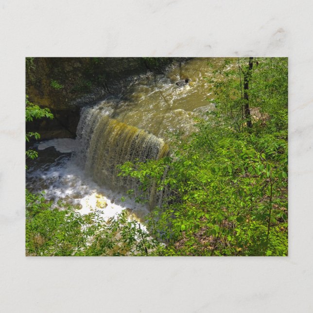 Indisk Springa Falls, Dublin, Ohio Vykort (Framsida)