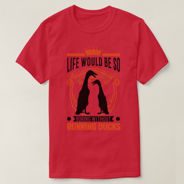 Indisk Springer Gift som kör Anka 1 T Shirt (Design framsida)