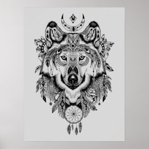 Indisk stam- varg poster