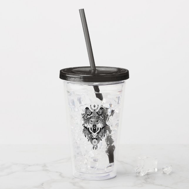 Indisk stam- varg take away mugg (Framsida Ice)