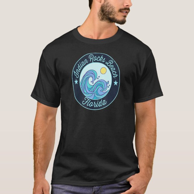 Indisk Sten Beach Fl Florida Souvenir Nautical Su T Shirt (Framsida)