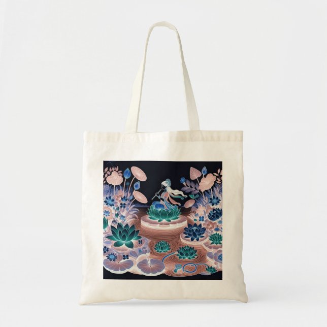 Indisk Tote-design/-dansare till påse Tygkasse (Framsidan)