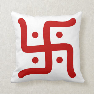 indisk traditionell hinduisk hakkorssymbolreligion kudde
