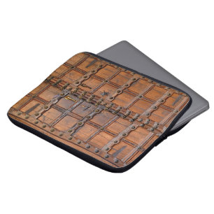 Indisk trädörr laptop fodral