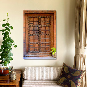 Indisk trädörr poster