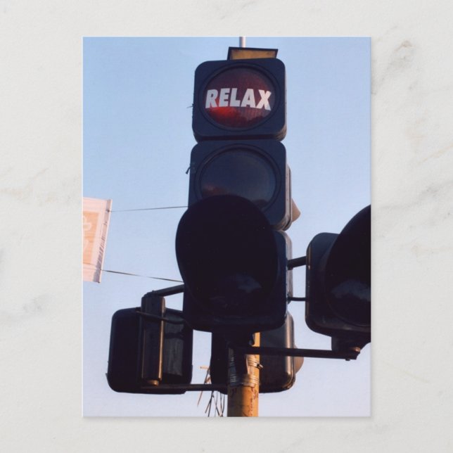 Indisk trafikljus vykort (Framsida)