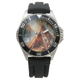 Indisk transil-teepé vid en serenflod armbandsur