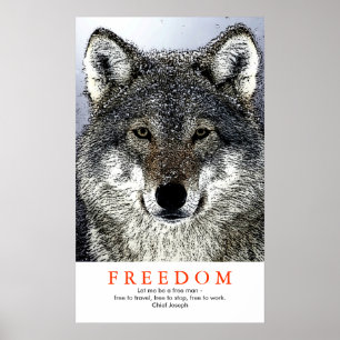 Indisk Varg för unik motivation Poster