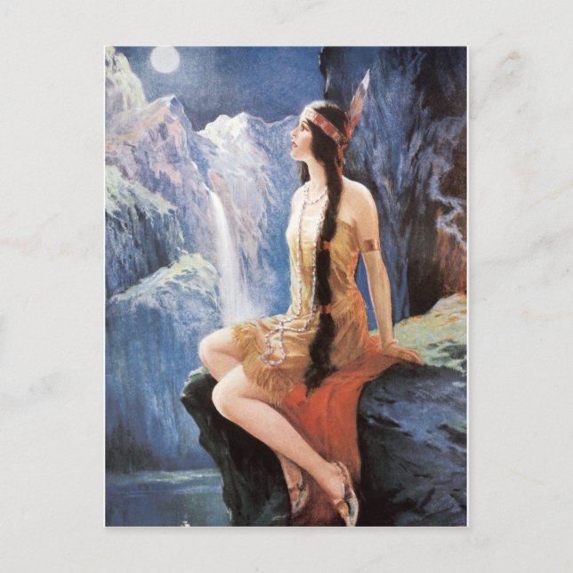 Indisk vykort för flickor för (Framsida)