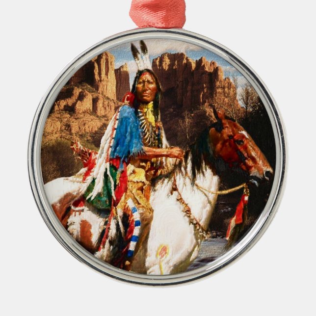 Indiska 1A-prydnadsföremål Julgransprydnad Metall (Framsidan)